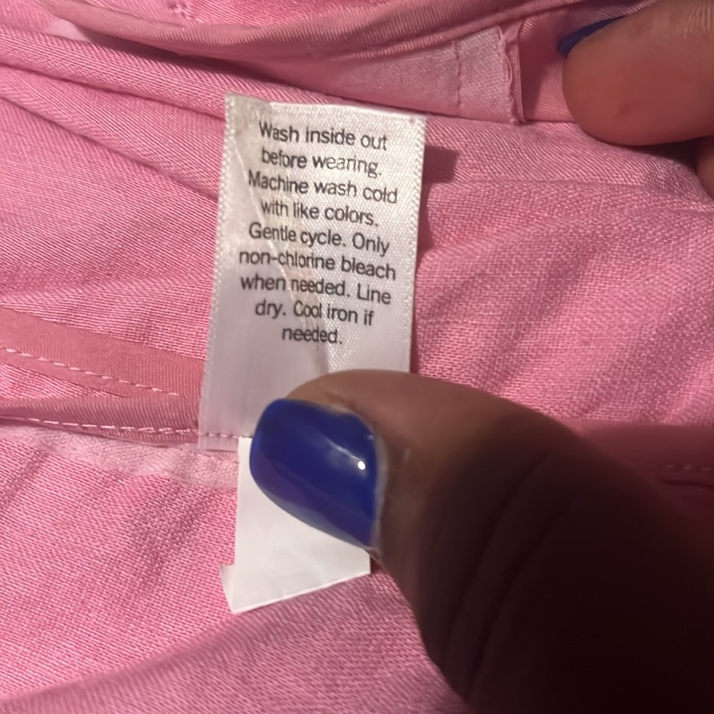 Pink Linen Blazer - Picture 6 of 6
